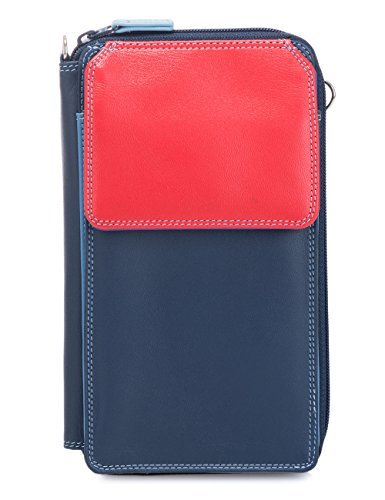 mywalit Unisex Zip Round Multi Purse with Shoulder Strap Portfel, Multicolored, UNI