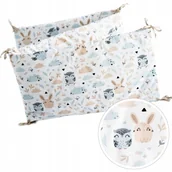 Ochraniacze do łóżeczka - OCHRANIACZ NA SZCZEBELKI ŁÓŻECZKA MIĘKKI PUSZYSTY 180x30 cm BAWEŁNA BabyU - miniaturka - grafika 1
