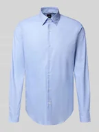 Koszule męskie - Koszula biznesowa o kroju regular fit z mieszanki bawełny - miniaturka - grafika 1