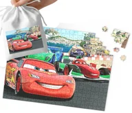 Puzzle - PUZZLE - AUTA Zygzak Mcqueen WZORY Z BAJEK PREZENT 110EL + WORECZEK - miniaturka - grafika 1