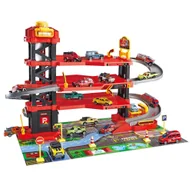 Zabawki konstrukcyjne - Garaż straży pożarnej remiza strażacka straż pożarna tor dla dzieci winda - miniaturka - grafika 1