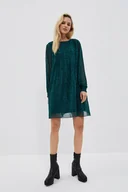 Sukienki - Sukienka z bufiastymi rękawami-M - miniaturka - grafika 1