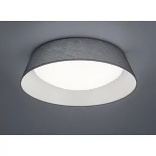 Trio Plafon LAMPA sufitowa PONTS R62871811 natynkowa OPRAWA okrągła LED 18W abażurowa szara R62871811 - Lampy sufitowe - miniaturka - grafika 1
