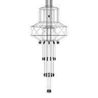 Lampy sufitowe - KingHome FLUSSO 43 GRANDE czarna MD21352-43-1500 - miniaturka - grafika 1