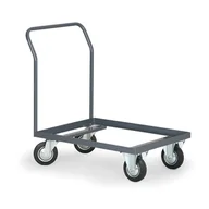 Wózki magazynowe - B2B Partner Wózek platformowy na EURO skrzynki 800x600 mm 3635 - miniaturka - grafika 1