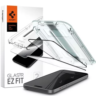 Spigen Glas.tr 'ez fit' 2-pack do iPhone 15 black - darmowy odbiór w 22 miastach i bezpłatny zwrot Paczkomatem aż do 15 dni - Szkła hartowane na telefon - miniaturka - grafika 1