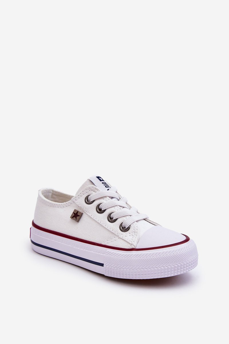 Trampki Buty Dziecięce Big Star Tenisówki Niskie Dd374160 Białe 33