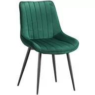 Krzesła - Krzesło welurowe zielone ART835 - miniaturka - grafika 1
