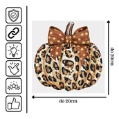 Pasmanteria - Naprasowanka Halloween Dynia Ozdoba Pomysł 11 do 20cm - miniaturka - grafika 1