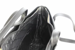 Torebka Skóra Włoska Z Kosmetyczką Oraz Portfelem 3w1 JENNIFER JONES Elegancki Stylowy Kuferek 3140 CZARNY - Torebki damskie Torebka Skóra Włoska Z Kosmetyczką Oraz Portfelem 3w1 JENNIFER JONES Elegancki Stylowy Kuferek 3140 CZARNY - Torebki damskie - miniaturka - grafika 9