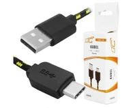 Kable USB - Kabel Usb Typ C 1 m w oplocie Ładowarka - miniaturka - grafika 1