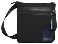 Torby męskie - Armani Exchange Men's Milan Edition, Sustainable, Big Zipped Front Pocket Flat, czarna, czarny - miniaturka - grafika 1