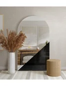 Lustra - Duże dekoracyjne lustro półowalne - KRIS, Wymiar: 80x160 - miniaturka - grafika 1