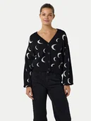 Swetry damskie - Noisy May Kardigan Charlott 27029727 Czarny Regular Fit - miniaturka - grafika 1