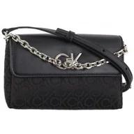Torebki damskie - Torebka Re-Lock Mini Crossbody Bag CK Black Mono Jacquard K60K612642 0GK (CK519-a) Calvin Klein - miniaturka - grafika 1