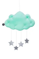 Karuzele dla niemowląt - Miętowy mobil chmurka, poduszka chmurka - miniaturka - grafika 1