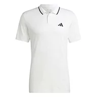 Koszulki męskie - adidas Męska koszulka polo (Short Sleeve) T Freelift Polo, biała, HS3317, XS - miniaturka - grafika 1