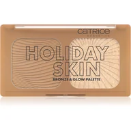 Rozświetlacze do twarzy i ciała - Catrice Holiday Skin Bronze & Glow Palette 010 5,5g - miniaturka - grafika 1