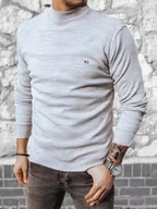 Swetry męskie - Sweter męski jasnoszary Dstreet WX2020-3XL - miniaturka - grafika 1