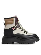 Botki damskie - Pepe Jeans Botki PLS50499 Beżowy - miniaturka - grafika 1