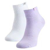 Skarpetki męskie - Skarpety 4F Socks Cas F395 (2Pack) Rozmiar skarpet: 38-40 / Kolor: biały/fioletowy - miniaturka - grafika 1