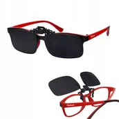 Okulary przeciwsłoneczne - LUSTRZANKI NAKŁADKA PRZECIWSŁONECZNA na okulary uchylna z polaryzacją - miniaturka - grafika 1