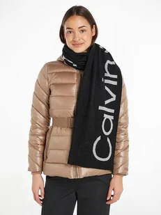 Calvin Klein Szal w kolorze czarnym - Apaszki i szaliki damskie - miniaturka - grafika 1