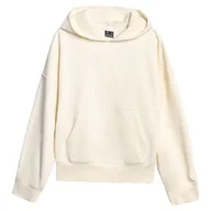 Bluzy sportowe damskie - Bluza damska 4F Sweatshirt F1887 Rozmiar: L / Kolor: beżowy - miniaturka - grafika 1