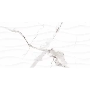 Płytka strukturalna Ontario Wavy White 30 x 60 (0,9) GLOSSY - Płytki ceramiczne - miniaturka - grafika 1