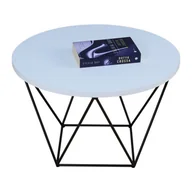 Ławy i stoliki kawowe - Industrialny stolik kawowy biały P2-E00 - miniaturka - grafika 1