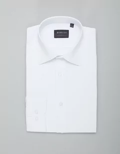 koszula lumia 00433 długi rękaw biały slim fit - Koszule męskie - miniaturka - grafika 1