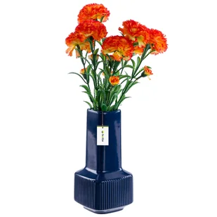 Wazon ceramiczny dekoracyjny H20cm Granat Połysk nowoczesny flakon na kwiaty - Wazony i flakony Wazon ceramiczny dekoracyjny H20cm Granat Połysk nowoczesny flakon na kwiaty - Wazony i flakony - miniaturka - grafika 1