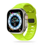 Akcesoria do smartwatchy - Pasek Icon Line do Apple Watch 4 / 5 / 6 / 7 / 8 / SE (38 / 40 / 41 mm) Lime - miniaturka - grafika 1