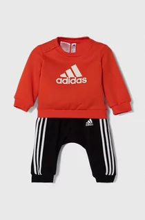 Dresy i komplety dla chłopców - adidas dres niemowlęcy kolor czerwony - grafika 1