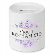 Skarbonki - SKARBONKA PREZENT DLA CIOCI CIOCIU KOCHAM CIĘ z Nadrukiem ze Zdjęciem - miniaturka - grafika 1