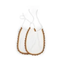 Śliniaki i fartuszki - Childhome, Zestaw Śliniaków, Jersey, Crochet Ecru, 2 szt. - miniaturka - grafika 1