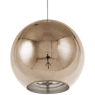 Beliani Lampa wisząca szklana złota ASARO - Lampy sufitowe - miniaturka - grafika 1