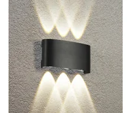 Lampy ogrodowe - Brilagi - zewnętrzny kinkiet LED FLAREBOX LED/6W/230V czarny IP65 - miniaturka - grafika 1