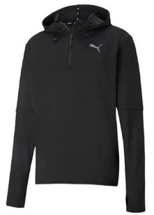 Bluza biegowa Puma Run Hooded Midlayer czarna S - Bluzy damskie - miniaturka - grafika 1