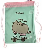 Worki na buty - Pusheen Worek szkolny na buty miętowy - miniaturka - grafika 1