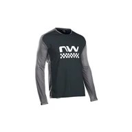 Bluzy na rower - Koszulka rowerowa mtb NORTHWAVE EDGE Jersey LS czarna - miniaturka - grafika 1