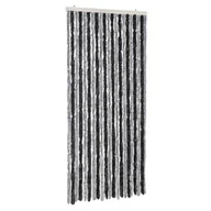 Zasłony - vidaXL Zasłona przeciwsłoneczna szara i czarna 90x200 cm szenilowa - miniaturka - grafika 1