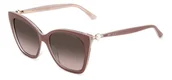 Okulary przeciwsłoneczne - Okulary JIMMY CHOO RUA-G-S-Y9A. Okulary przeciwsłoneczne, Kolor różowy. Kobieta. - miniaturka - grafika 1