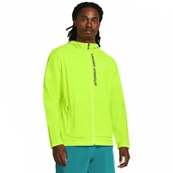 Kurtki męskie - Męska kurtka do biegania Under Armour UA OutRun the STORM Jacket - zielona - miniaturka - grafika 1