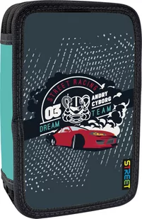 Piórnik Trzysuwakowy z Wyposażeniem CAR RACING Street - Piórniki - miniaturka - grafika 1