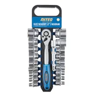 Zestawy narzędziowe - Niteo Zestaw kluczy nasadowych z grzechotką 20 elementów - miniaturka - grafika 1