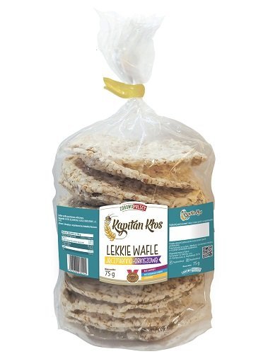 Kapitan Kłos Lekkie Wafle jęczmienno-orkiszowe 75g