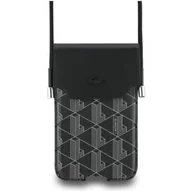 Etui i futerały do telefonów - Torebka na telefon LACOSTE Universal Sleeve Crossbody The Blend XL Czarny - miniaturka - grafika 1