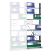 Szafy i regały magazynowe - B2B Partner regał archiwalny z bocznymi ścianami 277032 - miniaturka - grafika 1