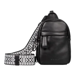 TOM TAILOR Palina Sling Bag plecak damski, średni rozmiar, czarny, czarny, M, Nowoczesny - Torebki damskie - miniaturka - grafika 1